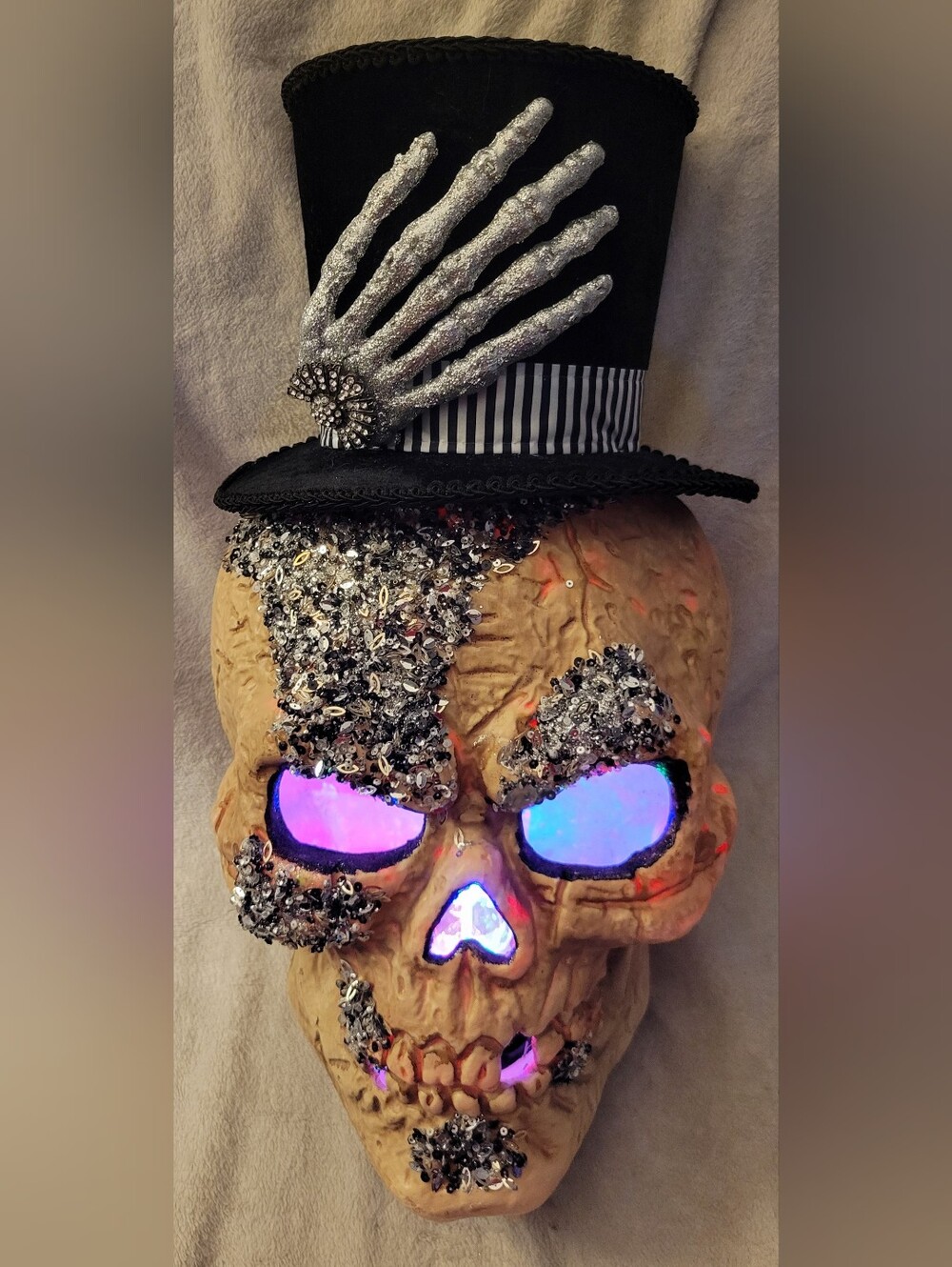 Christian Siriano Decorative Light-Up Skull